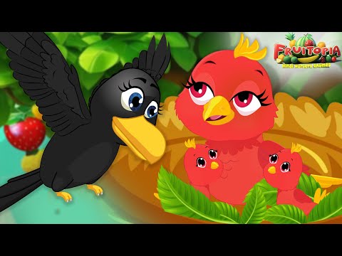 चिड़िया और  कव्वा | Baby Songs Hindi | Fruitopia - Hindi Nursery Rhymes