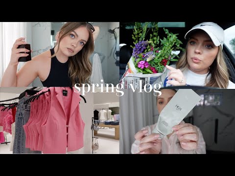 GRWM Makeup, Hair & Outfit for Zara Event, Skincare Routine, Farmers Market: SPRING DAYS IN MY LIFE