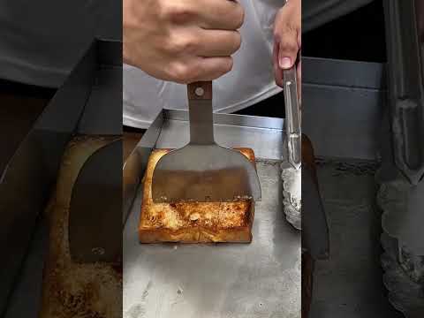 ice cream bread toast - Thai Street Food  #shortsvideo