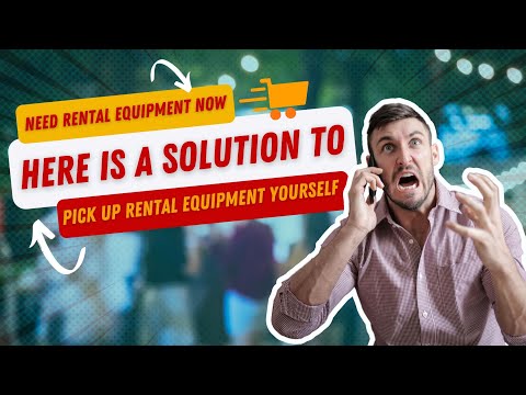 Looking for Rental Equipment? Can't find what you need? Can't have it delivered? Need it ASAP