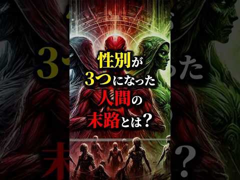 もし人間の性別が3つになると？末路がヤバい...#都市伝説 #雑学 #怖い話