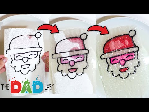 Christmas Science Experiment with Paper Kitchen Towels