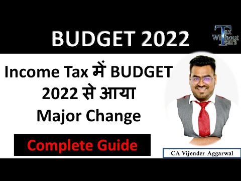 Major changes in Income Tax by Union Budget 2022| Complete Analysis by CA Vijender Aggarwal