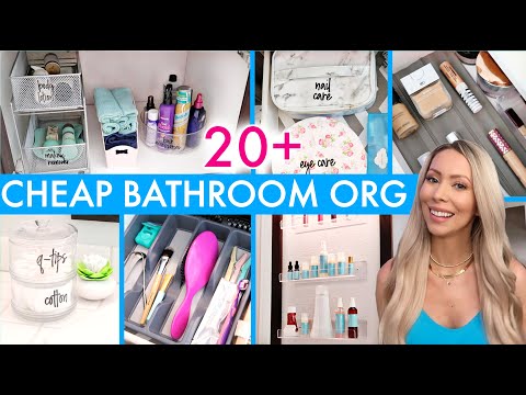 20+ CHEAP BATHROOM ORGANIZATION & DECOR IDEAS!