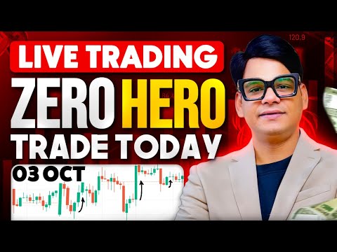 🔴03 Oct Nifty zero hero live trading, bank nifty trading #optionstrading #trading #livetrading