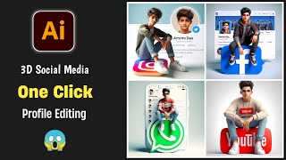 New Trending 3D Ai Social Media Profile Name Photo Editing | Viral Photo Editing | Bing Ai Image