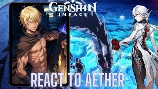 Genshin impact react to Aether as veldora tempest | rimuru tempest | slime | Gacha life 2