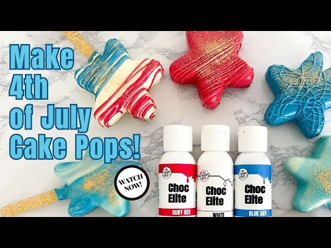 How To Make 4th of July Cake Pops!