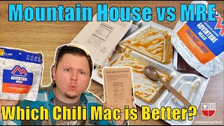 MRE 🆚 Mountain House TASTE TEST (Chili Mac BATTLE) Freeze Dried or Meal Ready to Eat Better?