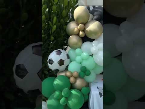 Soccer birthday party decor