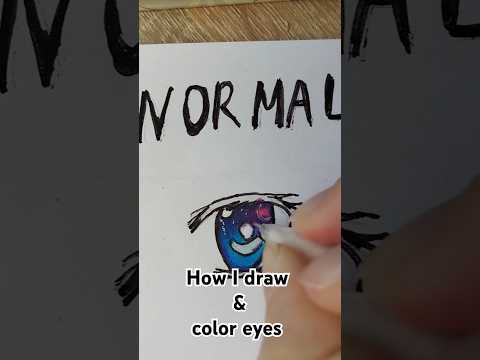 How to draw anime eyes #tutorial #art #drawing #traditional #anime