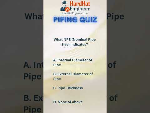 Piping Interview Question-33 (What NPS (Nominal Pipe Size) indicates?)