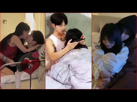 Hug Cuddle Couple At Night Routine❤️‍🔥❤️‍🔥