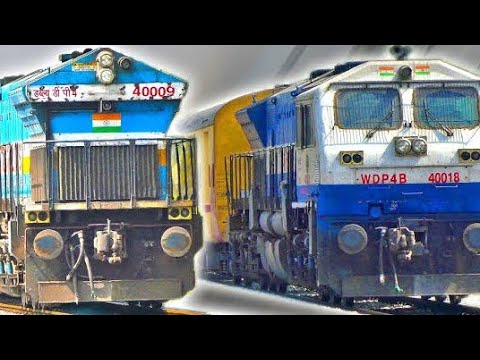 wdp4d bunch loaded Indian railways