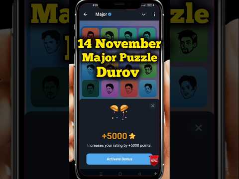 14 November Major Puzzle Durov | Major Puzzle Durov Today| Major Combo Today