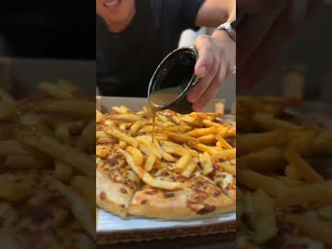 Making Pizza Hut Poutine Pizza