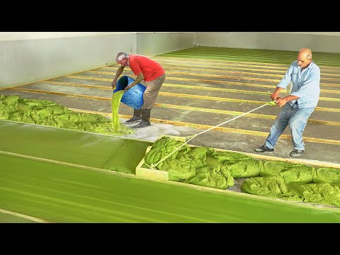 How They Produce Tons of Fresh Olive Soap in Traditional Factory