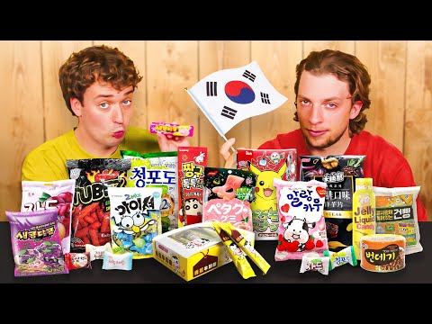 Foreign Idiots Try the Craziest Korean Candy!