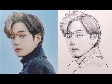 Master the Loomis Method: Step-by-Step Guide to Drawing a Kim Taehyung Like a Pro