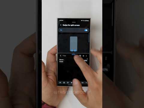 How to enter Split-Screen Mode with ✌️ on the Samsung Galaxy S24 Ultra / OneUI