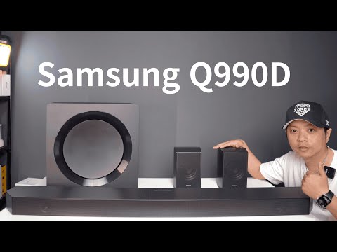 Samsung's 2024 flagship soundbar Q990D unboxing + simple listening (CC subtitles)