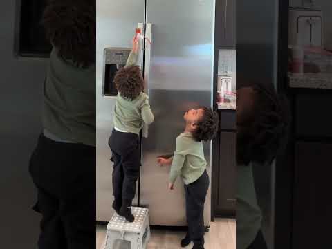 Locked our fridge and our toddlers did this‼️😱🤯