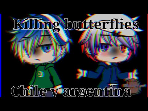 Killing butterflies|| meme || Chile y argentina||contryhumans||gacha club