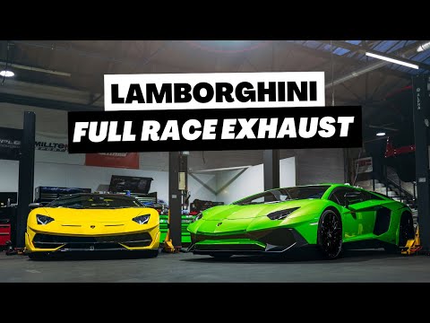 Lamborghini Aventador SV & SVJ - Get Full Brooke Race Exhaust Systems!