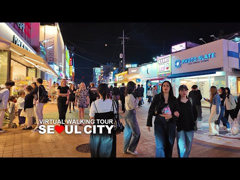 [Full Version] Evening Walk from Yeonam-dong Street to Hongdae Street in Seoul, South Korea, Travel