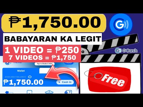 LEGIT NGA! FREE ₱1,750 GCASH AGAD NO INVITES PROMISE 7 VIDEOS = ₱1,750 LIBRE LEGIT EARNING APP GCASH