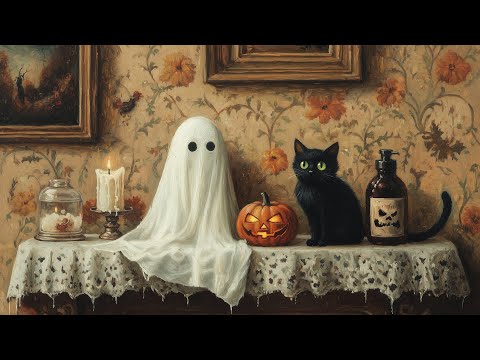 Halloween Vintage TV Art | 18 Images | 3 Hours | Halloween TV Art | Ghost TV Art | Fall Decor | 4K