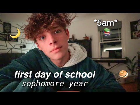 first day of school GRWM + vlog *sophomore year*