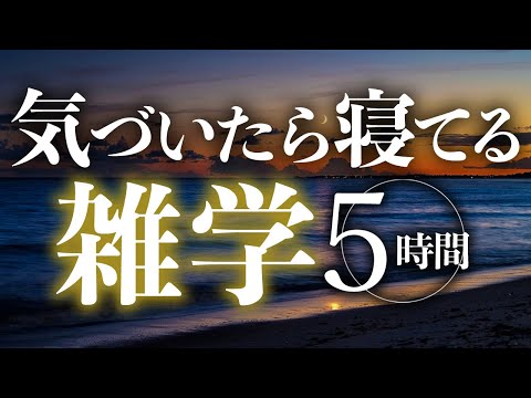 【睡眠導入】気づいたら寝てる雑学5時間【合成音声】