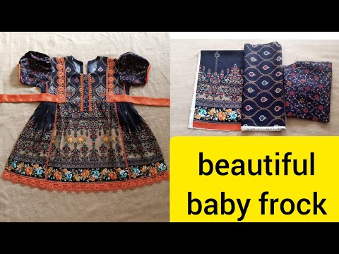 baby frock design cutting and stitching - beautiful baby frock