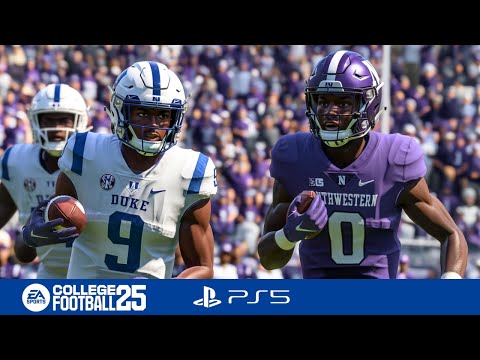 Duke vs Northwestern on PS5: EA College Football 25 Game Showdown