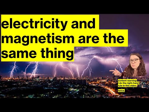 electricity and magnetism are the same thing