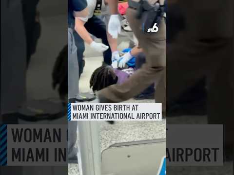 Woman gives birth at gate at Miami International Airport