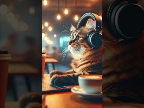 Cafe Music Cat #cat #cafe #studymusic