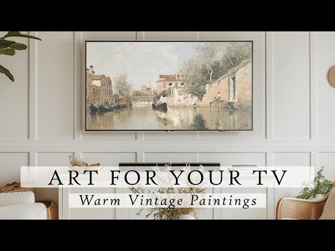 Warm Vintage Paintings Art For Your TV | Vintage Art Slideshow For Your TV | Vintage TV Art | 4Hrs