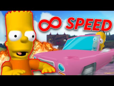 INFINITE SPEED MODE In Simpsons Hit & Run