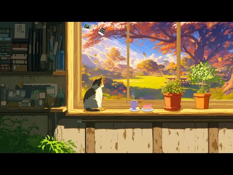 Vibrant Foliage 🍂😽 Deep Focus Work/Study Concentration [chill lo-fi hip hop beats]