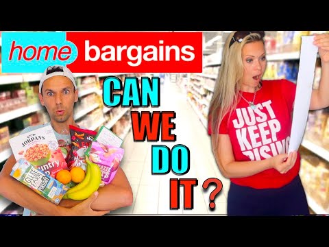 Can we BUY our WEEKLY FOOD SHOP from HOME BARGAINS for £30 Grocery shopping challenge