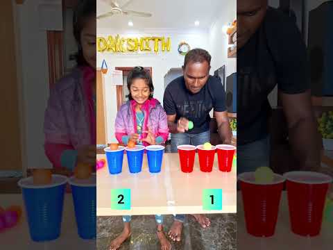 Dad Vs Daughter, Ball Bouncing Game for Fun 😁 😂 #fungames #partygames #familygame #ballbounce #yt