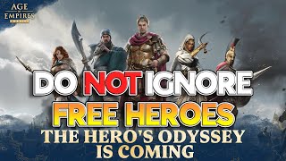 HERO ODYSSEY IS HERE! CHOOSE OUT OF 4 FREE HEROES! | Age of Empires Mobile