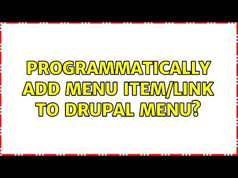 Programmatically add menu item/link to Drupal menu?