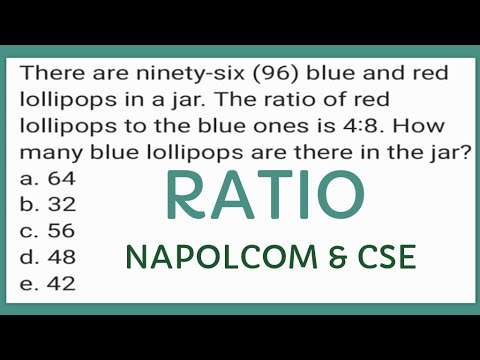 RATIO of red to the blue is 4:8. How many blue lollipops are there in the jar? NAPOLCOM