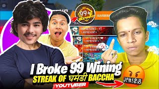 I Broke 42 Winning Streak of Streamer With Tonde Gamer V Badge Account - Laka Gamer