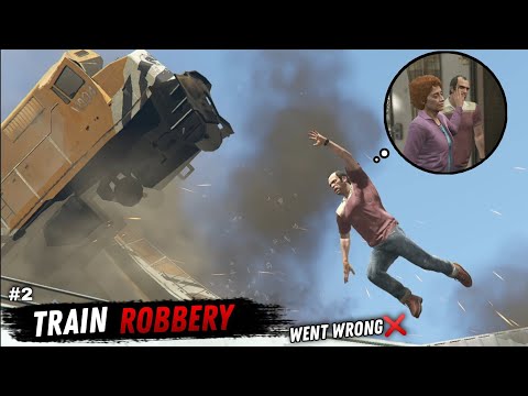 Train Robbery went wrong GTA V telugu | Where is Martin's wife | The train of dreams | GTA 5 telugu