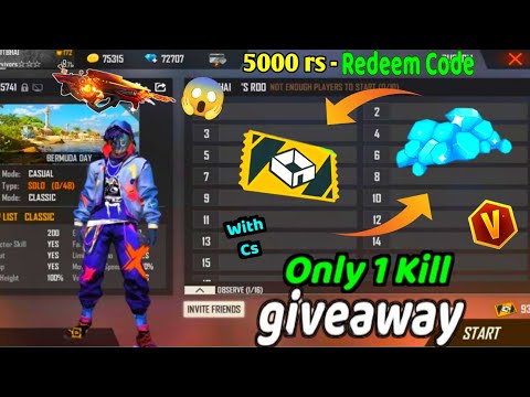 Free Fire Live Giveaway Redeem Code || Ff Live Giveaway || Diamond Giveaway Free Fire Live