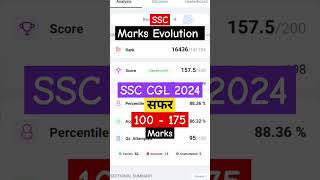 🎯⬆️✅ SSC CGL 2024🎯 MARKS #ssc #cgl2024 #chsl #cpo #mts #motivation #cglstrategy #cgl #shorts #ssccgl